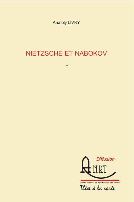 PUBLICATION de la thèse d'Anatoly Livry